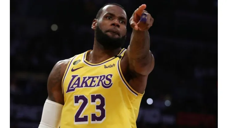LeBron James, estrella de los Lakers (Getty Images)