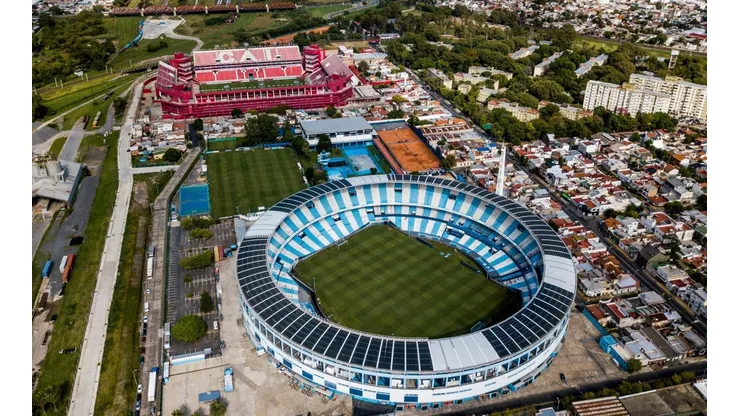Foto de los dos estadios más grandes de Avellaneda.