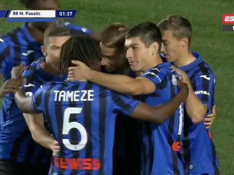 El rival ni tocó el balón: Atalanta sacó del medio y a los 88'' hizo el 1-0