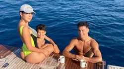 Foto de Cristiano Ronaldo con Georgina Rodríguez.