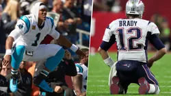Cam Newton y Tom Brady (Getty Images)