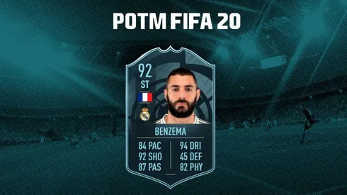 Benzema es el nuevo POTM para el Ultimate Team del FIFA 20 ¡SBC baratísimo!