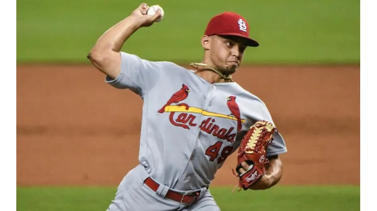 Jordan Hicks, lanzador de los Cardinals (Getty Images)