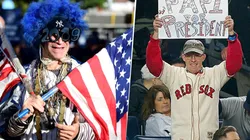 Fanáticos de los Yankees y de los Red Sox (Getty Images)