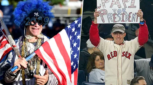 Fanáticos de los Yankees y de los Red Sox (Getty Images)