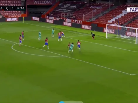 Siempre Benzema: enganchó, le pegó y clavó el 2-0 del Madrid ante Granada