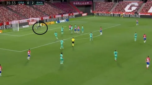 La gran atajada de Courtois.