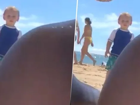Video viral: estas mujeres tomaban sol sin saber que un bebé diabólico las espiaba