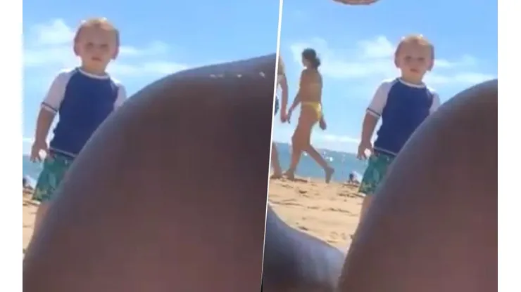 Video viral: estas mujeres tomaban sol sin saber que un bebé diabólico las espiaba