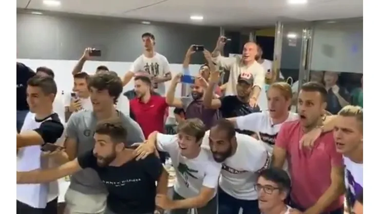 La alegría absoluta de los jugadores de Cádiz.