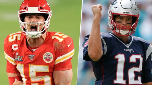 Patrick Mahomes y Tom Brady (Getty Images)