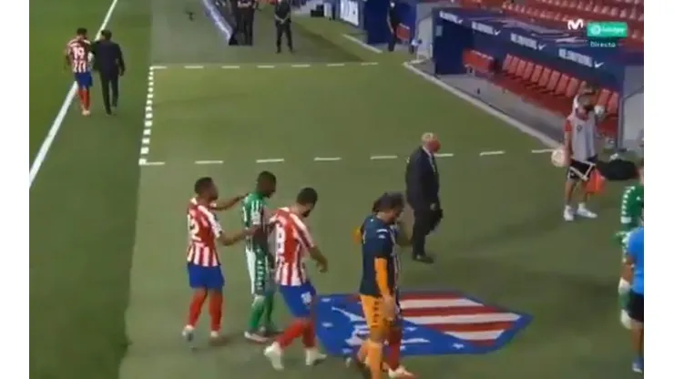 Genial momento en el estadio Wanda Metropolitano.