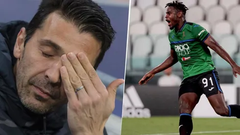 Gianluigi Buffon y Duván Zapata.