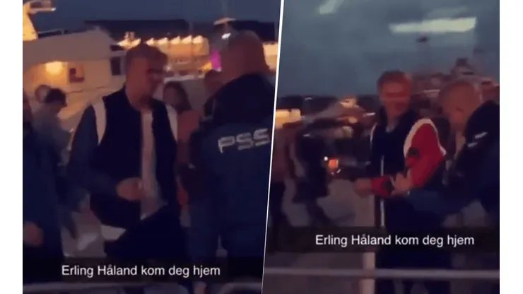 Video: Haaland fue expulsado de un boliche en Noruega