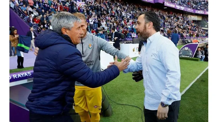 El palo del DT del Valladolid para Quique Setién tras el 1-0 del Barcelona