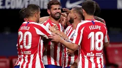 El festejo del gol de Diego Costa.