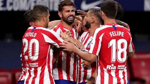 El festejo del gol de Diego Costa.