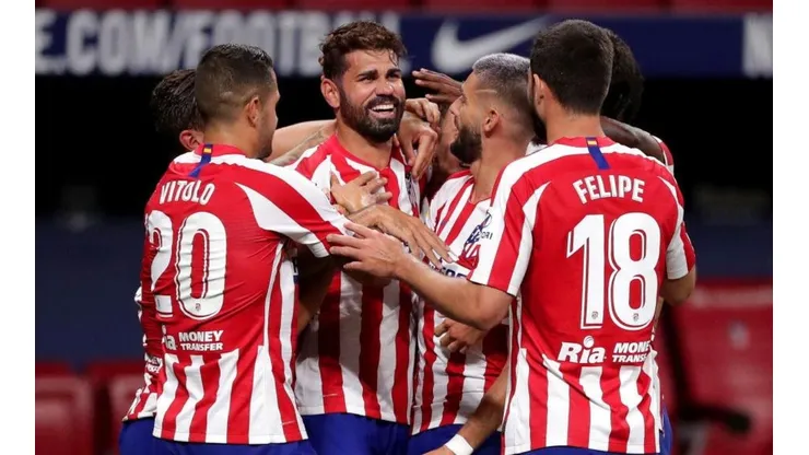 El festejo del gol de Diego Costa.