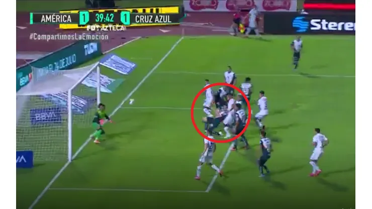 Gol en contra de América. (Captura)