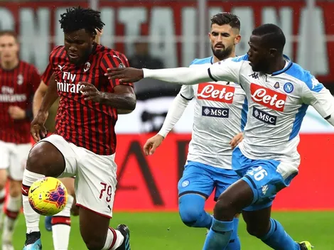Qué canal transmite Napoli vs. Milan por la Serie A