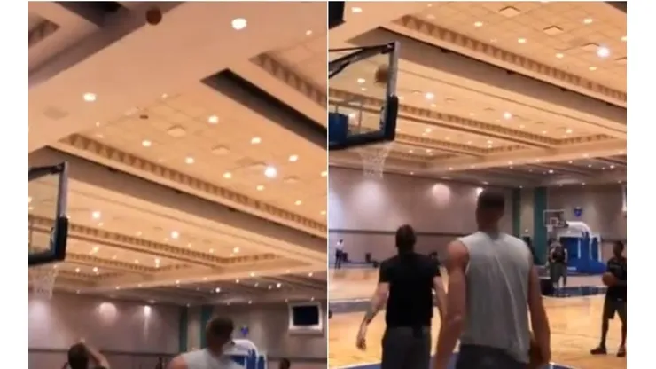 El tiro imposible de Luka Doncic