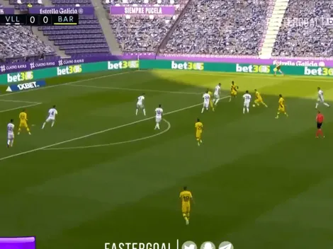 Messi asistió y Arturo Vidal definió como Suárez para el 1-0 del Barcelona