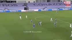 El momento del pase en cuestión.