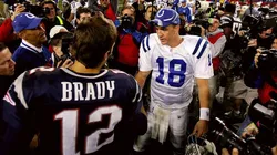 Tom Brady y Peyton Manning (Getty Images)