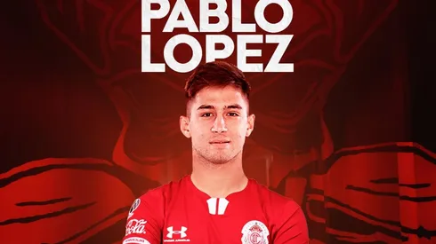 Toluca le dio la bienvenida a Pablo López (Foto: Twitter de Toluca)