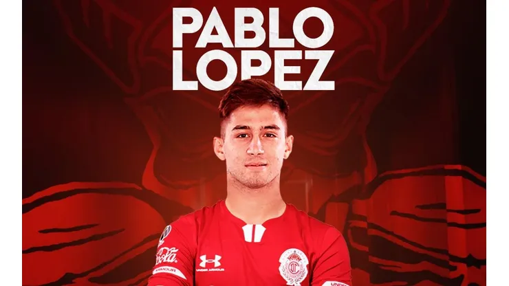 Toluca le dio la bienvenida a Pablo López (Foto: Twitter de Toluca)
