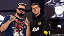 Papo junto a Bnet, actual campeón del mundo. (Instagram)