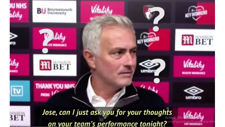 A todos nos pasó con Zoom: el enojo de Mourinho en la última rueda de prensa