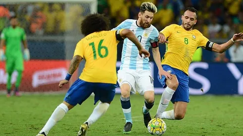 Argentina vs. Brasil en las últimas eliminatorias. (Getty)