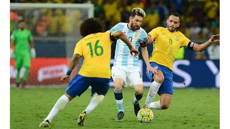 Argentina vs. Brasil en las últimas eliminatorias. (Getty)