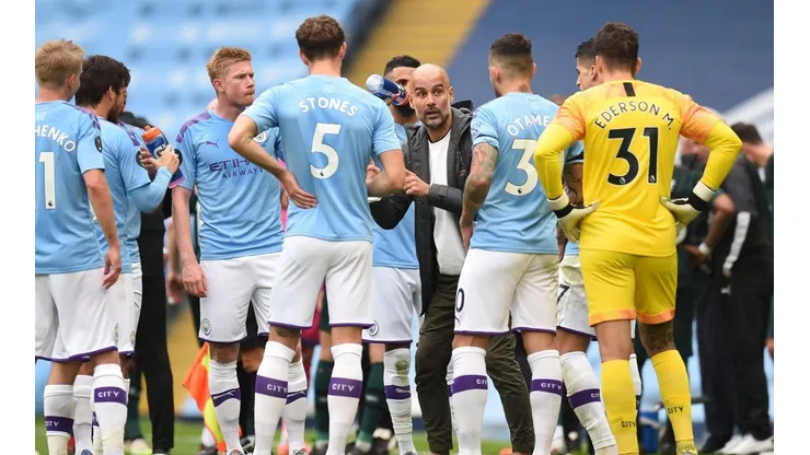 Foto de Pep Guardiola, entrenador de Manchester City.
