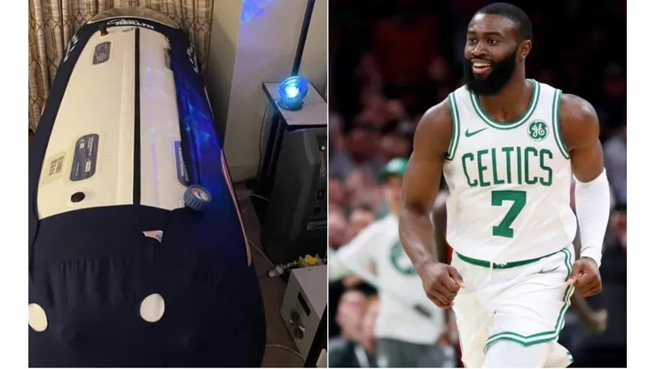 No apto para claustrofóbicos: Jaylen Brown se llevó una cámara para dormir