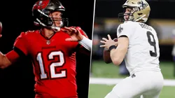 Tom Brady y Drew Brees (Getty Images)