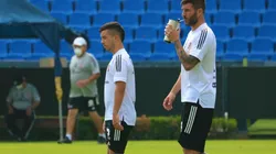 Leo Fernández junto a Gignac (@TigresOficial)