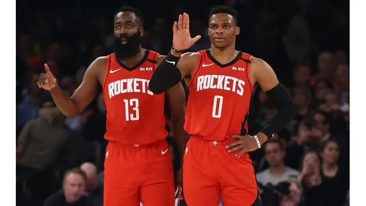 James Harden y Russell Westbrook (Getty Images)