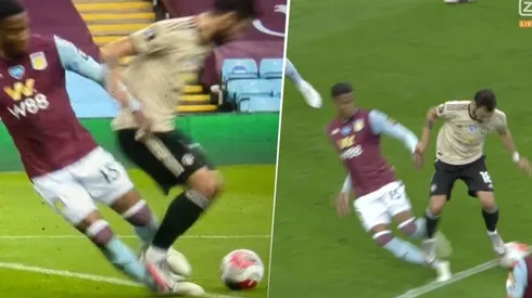 Video: el insólito penal que le dieron al United contra Aston Villa