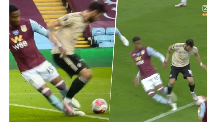 Video: el insólito penal que le dieron al United contra Aston Villa