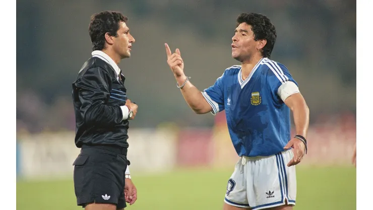 El doloroso posteo de Maradona recordando la final del Mundial 90