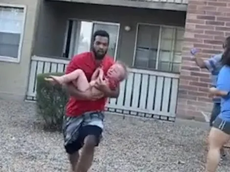 La heroica acción de ex jugador de fútbol americano en incendio