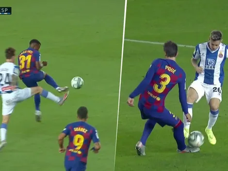 Todo del VAR: en Barcelona-Espanyol hubo dos rojas directas en 3 minutos