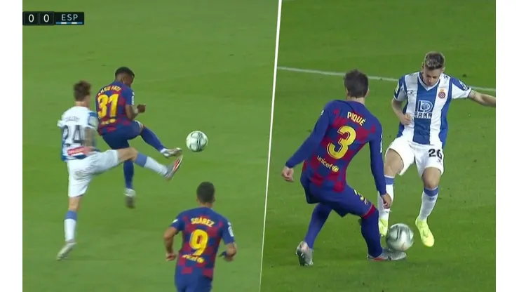 Todo del VAR: en Barcelona-Espanyol hubo dos rojas directas en 3 minutos