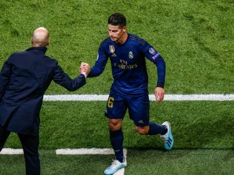 Más detalles de la cruda conversación entre James Rodríguez y Zinedine Zidane
