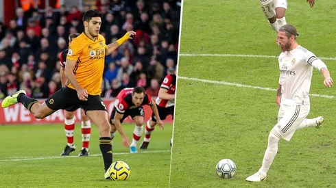 La peculiar forma de patear penales compartida por Raúl Jiménez y Ramos