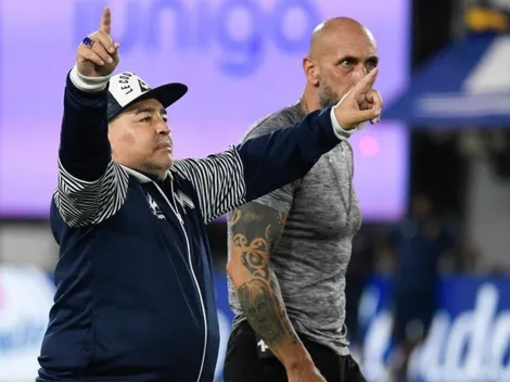 Video: Maradona se puso a entrenar con la pelota en su casa