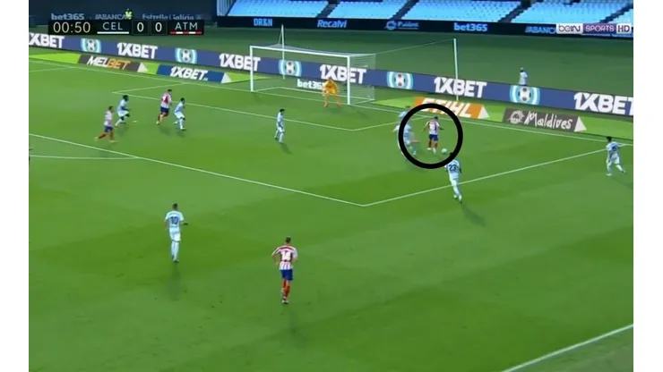 La asistencia de Ángel Correa.