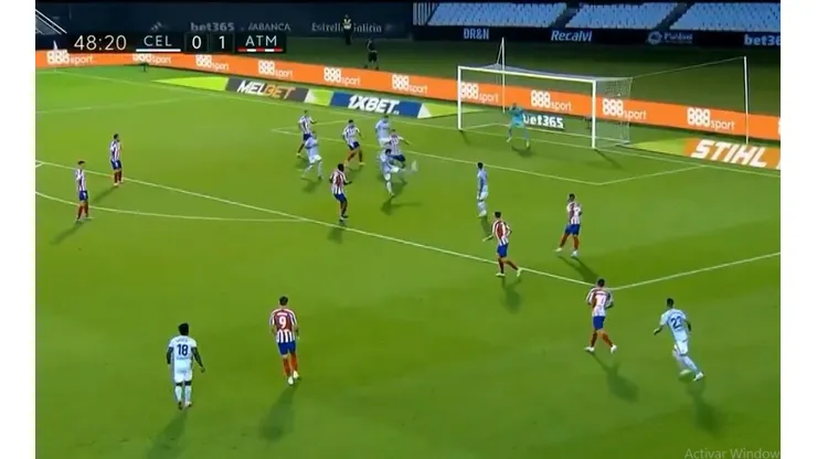 Parece un bug del FIFA 20: el curioso gol del Celta de Vigo ante el Atleti